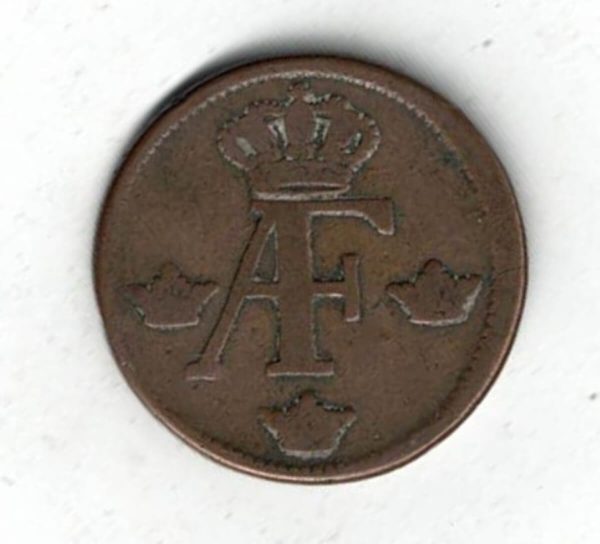 1769 Sweden Copper One Ore Coin - Image 2