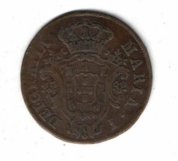 1796 Portugal Azores Copper Ten Reis Coin - Image 2