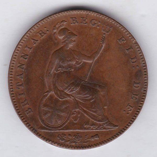 1857 Copper Penny - Victoria Young Head - Image 2