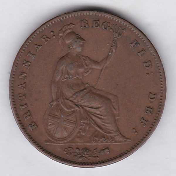 1859 Copper Penny - Victoria Young Head - Image 2