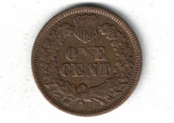 1867 USA Bronze One Cent Coin - Image 2
