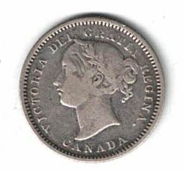 1870 Canada Silver Ten Cent Coin - Image 2