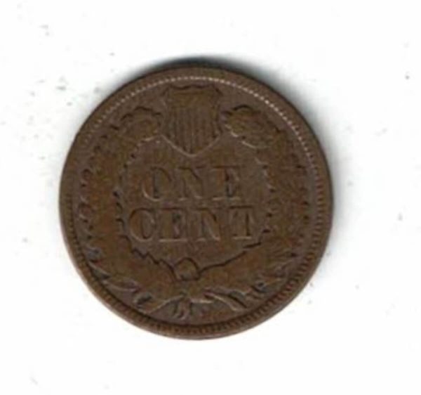 1872 USA Bronze One Cent Coin - Image 2