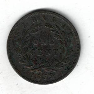 1879 Sarawak Bronze One Cent Coin. The obverse side of this coin features the bust of Charles C Brooke facing left. All coins are in stock.