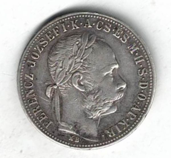 1883 KB Hungary Silver Forint Coin - Image 2