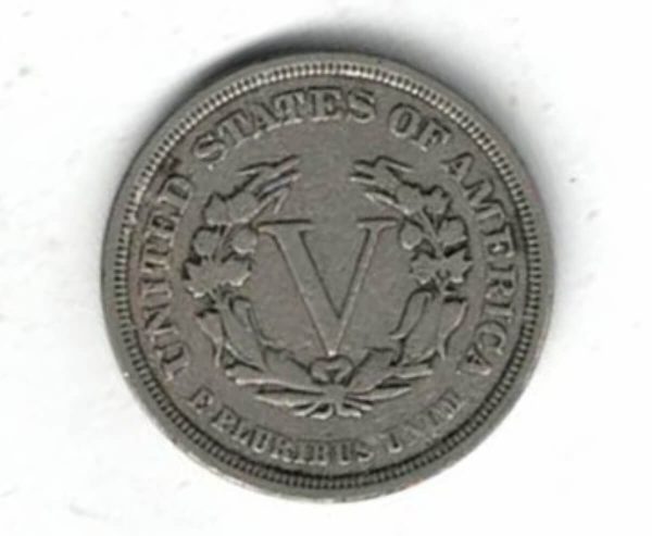1883 USA Nickel Five Cents Coin - Image 2