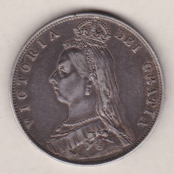 1889 Silver Halfcrown - Victoria Jubilee Head - Image 2