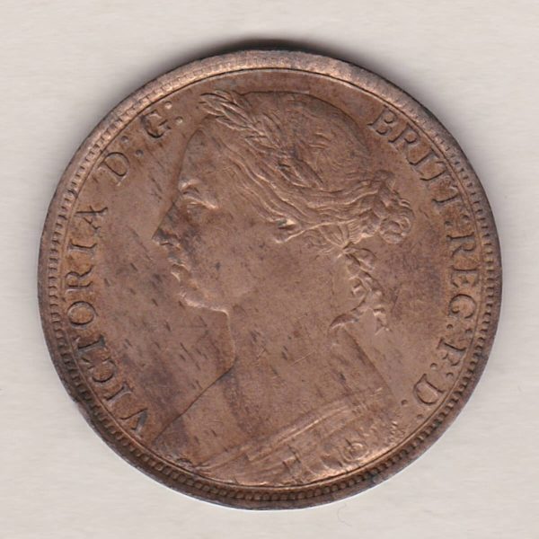 1889 Bronze Penny - Victoria Young Head - Image 2