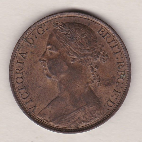 1890 Bronze Penny - Victoria Young Head - Image 2