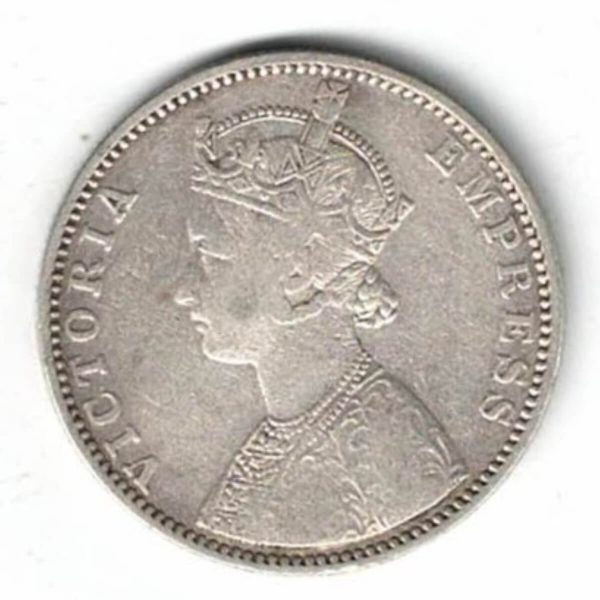 1900 India Silver One Rupee Coin - Image 2