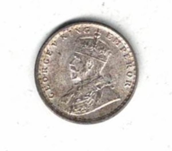 1912 B India Silver Two Annas Coin - Image 2