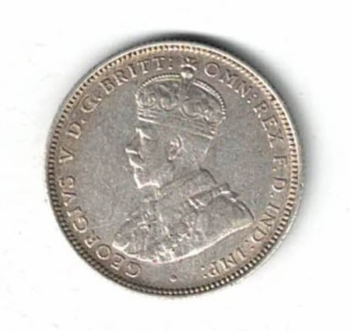 1913 H British West Africa Silver One Shilling Coin - Image 2