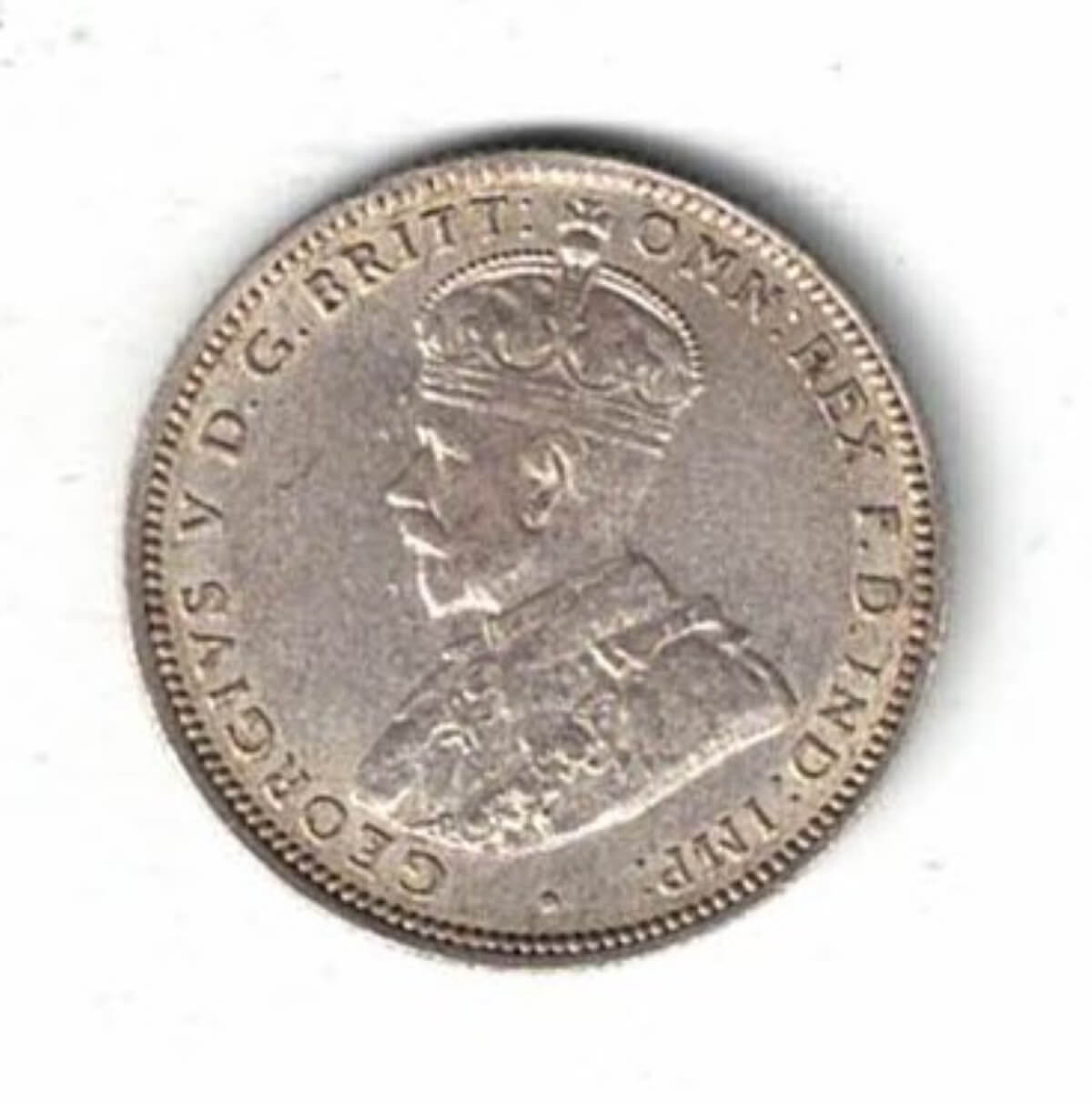 1914 H British West Africa Silver One Shilling Coin - Image 2
