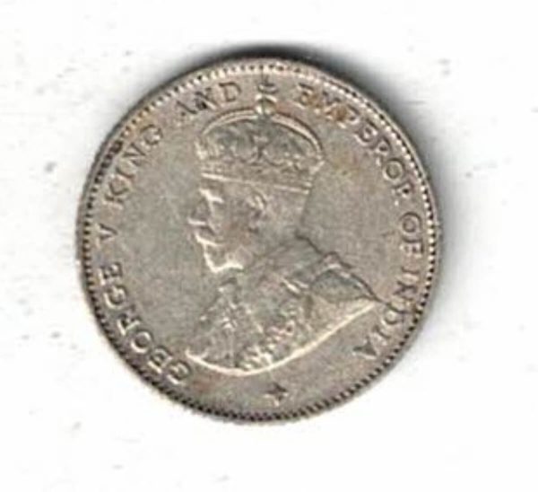 1919 Straits Settlements Ten Cents Coin - Image 2
