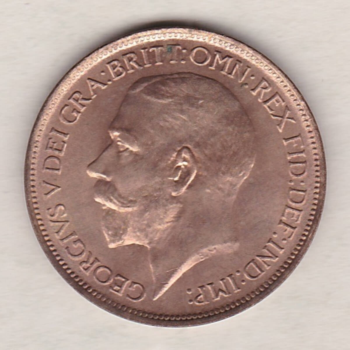 1924 Bronze Halfpenny – George V - Image 2