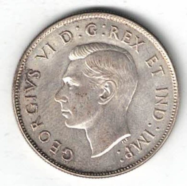 1947 Canada Silver Fifty Cent Coin - Image 2