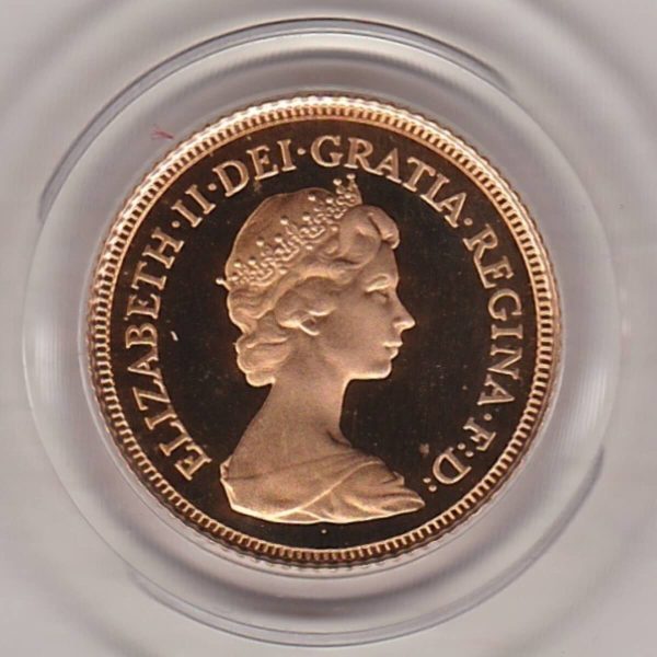 1980 Gold Proof Half Sovereign - Image 2