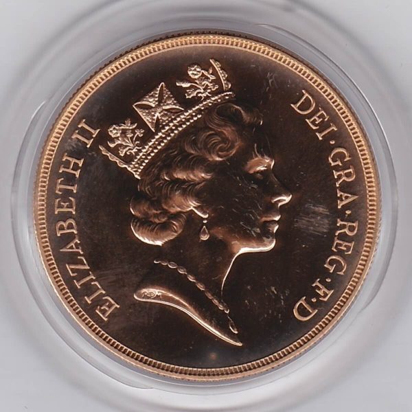 1994 Gold Five Pounds Coin Brilliant Uncirculated - Image 2