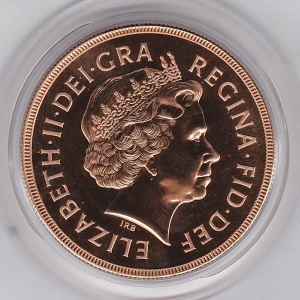 1998 Gold Five Pounds Coin Brilliant Uncirculated - Image 2