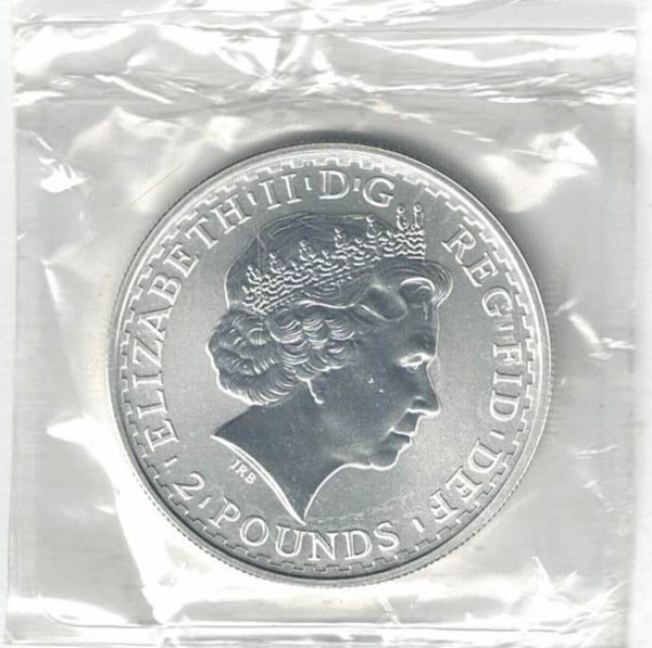 1998 Silver Britannia One Ounce Coin - Image 2