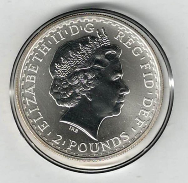 2002 Silver Britannia One Ounce Coin Coin - Image 2