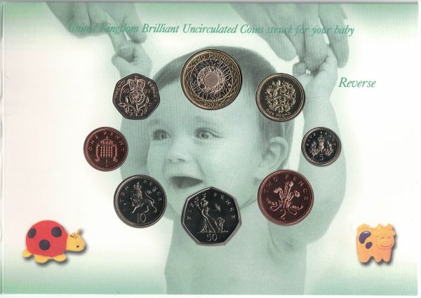 2002 Royal Mint Brilliant Uncirculated Collection Baby Gift Set - Image 2