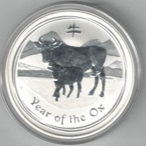 2009 Silver Australia One Ounce Year Of The Ox Coin . This 2009 coin was struck in fine silver by the Perth Mint. All coins are in stock.