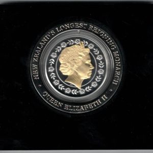 2015 Silver New Zealand One Ounce Coin Longest Reigning Monarch The coin contains one ounce of 999 fine silver. All coins are in stock