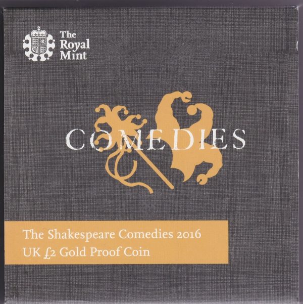 2016 Gold Proof Two Pounds Comedies - Image 4