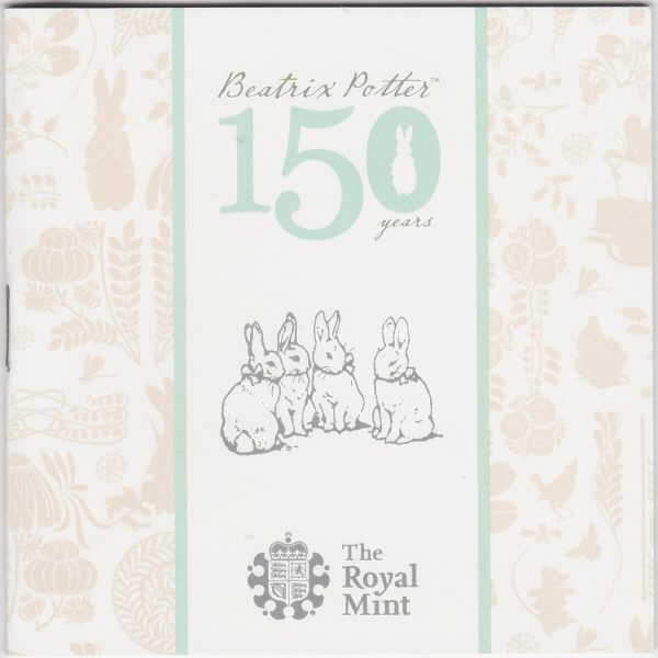 2016 Gold Proof Fifty Pence Beatrix Potter - Image 4