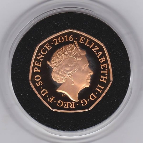 2016 Gold Proof Fifty Pence Beatrix Potter - Image 2