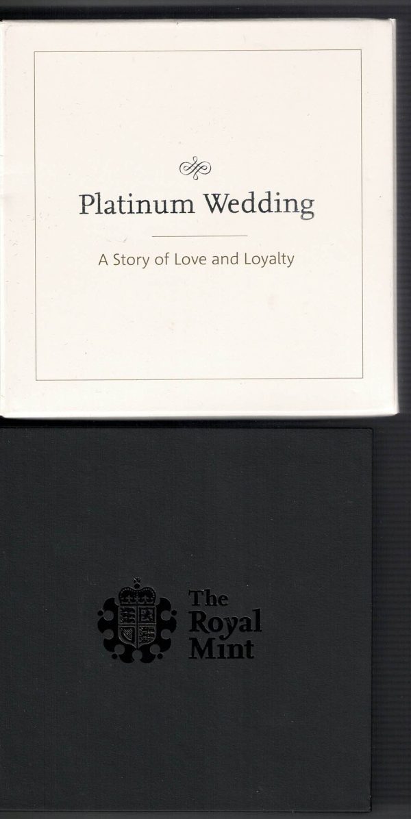 2017 Five Pounds Silver Proof The Platinum Wedding Anniversary - Image 3
