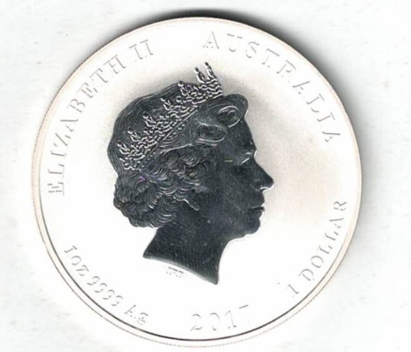 2017 Silver Australia One Ounce Year Of The Rooster Coin - Image 2