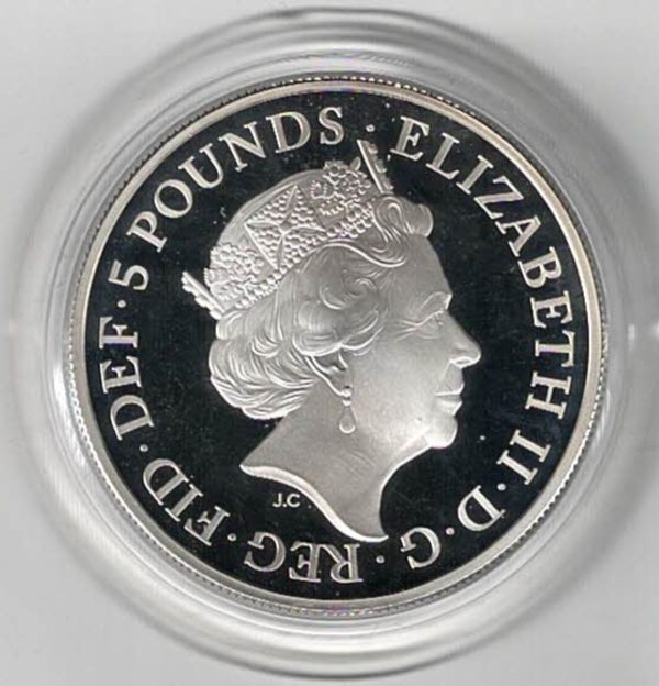 2018 Five Pounds Standard Silver Proof Royal Academy of Arts - Image 2