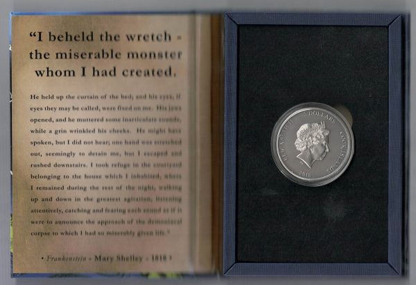 2018 Cook Islands Silver One Ounce Frankenstein Coin - Image 3
