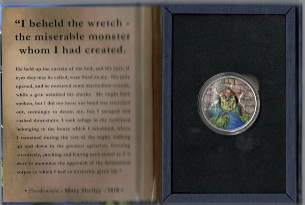 2018 Cook Islands Silver One Ounce Frankenstein Coin - Image 2