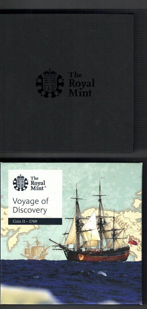 2019 Two Pounds Standard Silver Proof Captain James Cook - Image 4