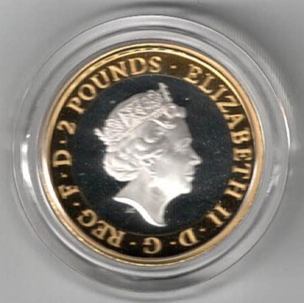 2019 Two Pounds Standard Silver Proof Captain James Cook - Image 2