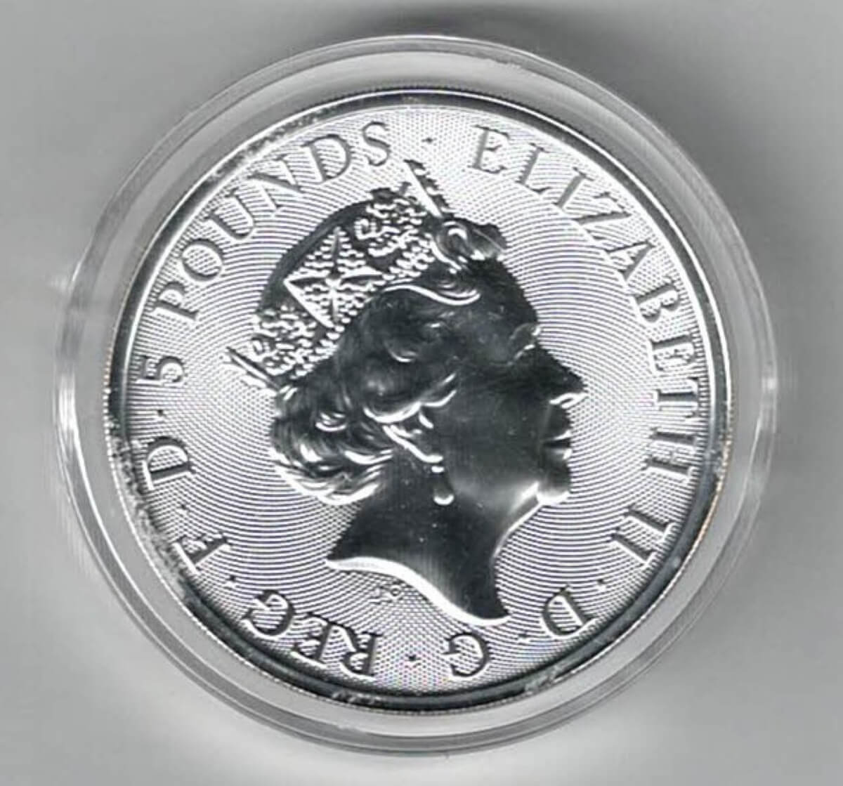2019 Two Ounce Silver Coin Falcon Of The Plantagenets - Image 2