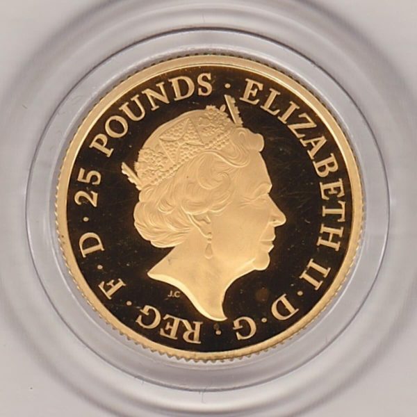 2021 Gold Proof Quarter Ounce Griffin Of Edward III - Image 2