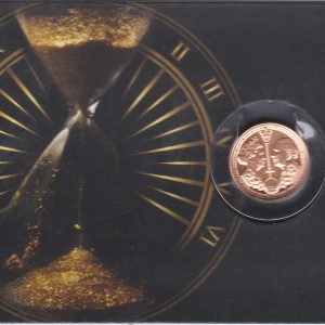 2022 Gibraltar Gold Quarter Sovereign coin. This coin was issued to commemorate King Charles III's Accession to the throne.