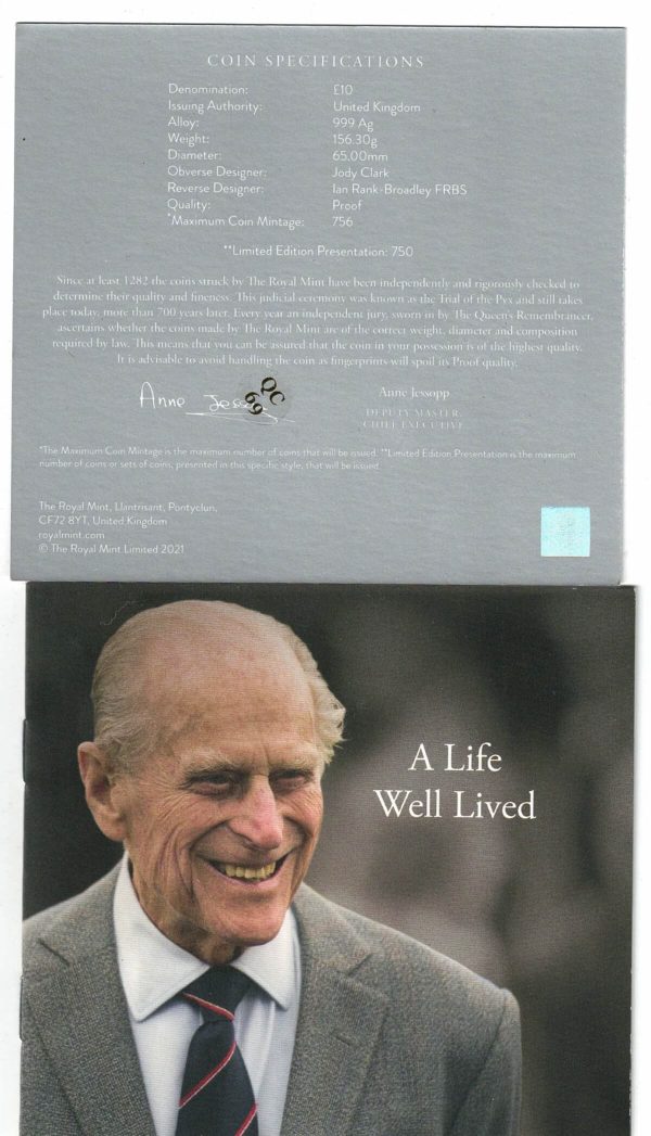 Boxed 2021 Silver Proof Five Ounce HRH The Duke Of Edinburgh - Image 3