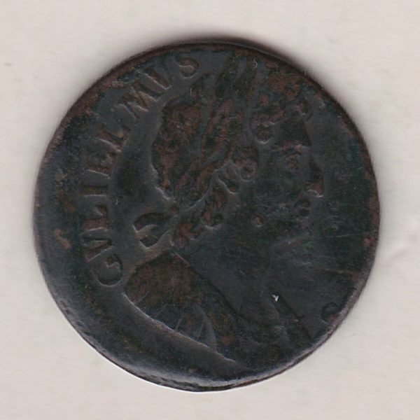 Error Copper Halfpenny - William III - Image 2
