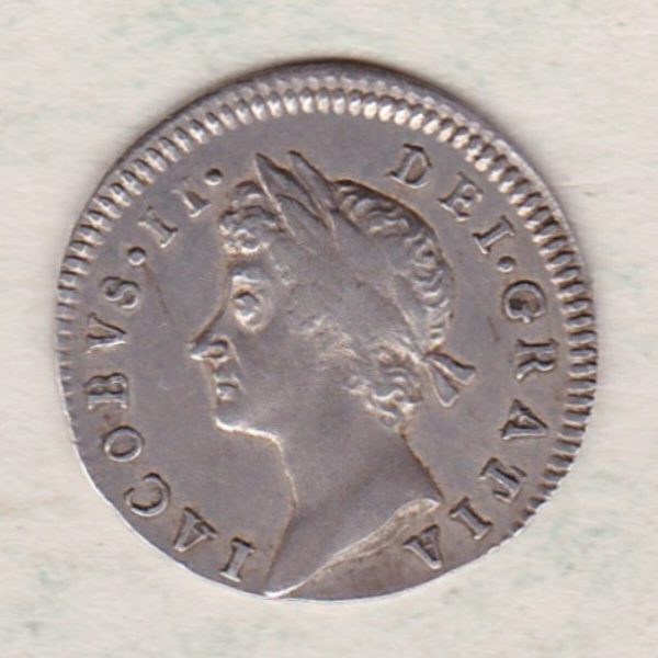 1686 Silver Maundy Threepence - James II - Image 2