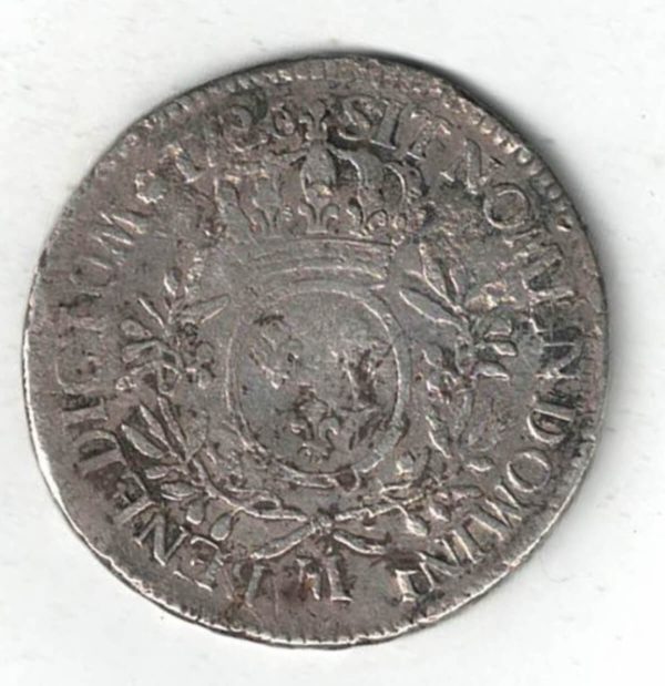 1726 M France Silver One Ecu Coin - Image 2