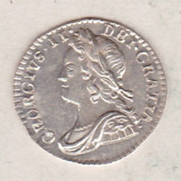 1755 Silver Maundy Penny - George II - Image 2