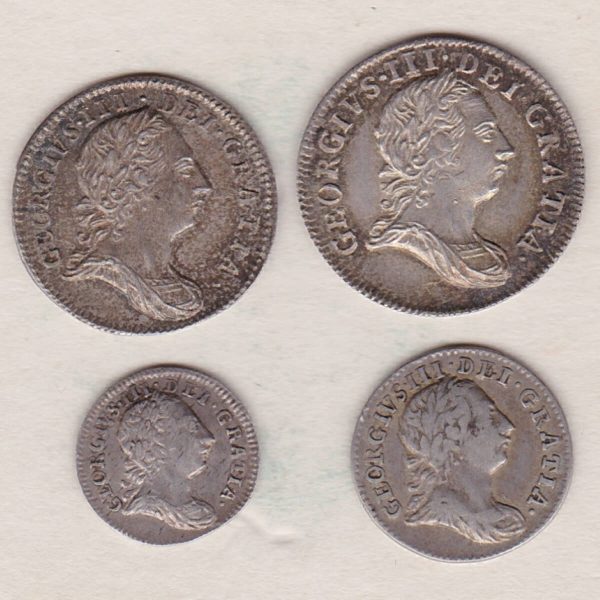 1766 Silver Maundy Set - Four Coins - Image 2
