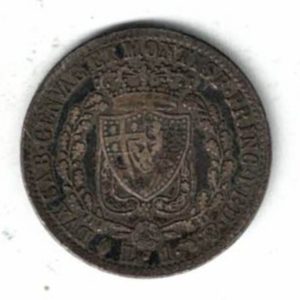 1828 Italy Sardinia Silver One Lira Coin. The obverse of this coin features the portrait of Carlo Felice facing right. All coins are in stock.
