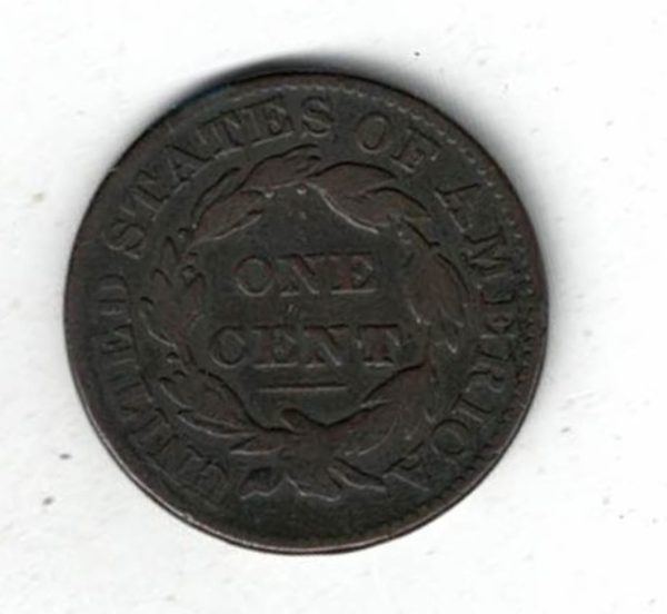 1832 USA Copper Liberty One Cent Coin - Image 2