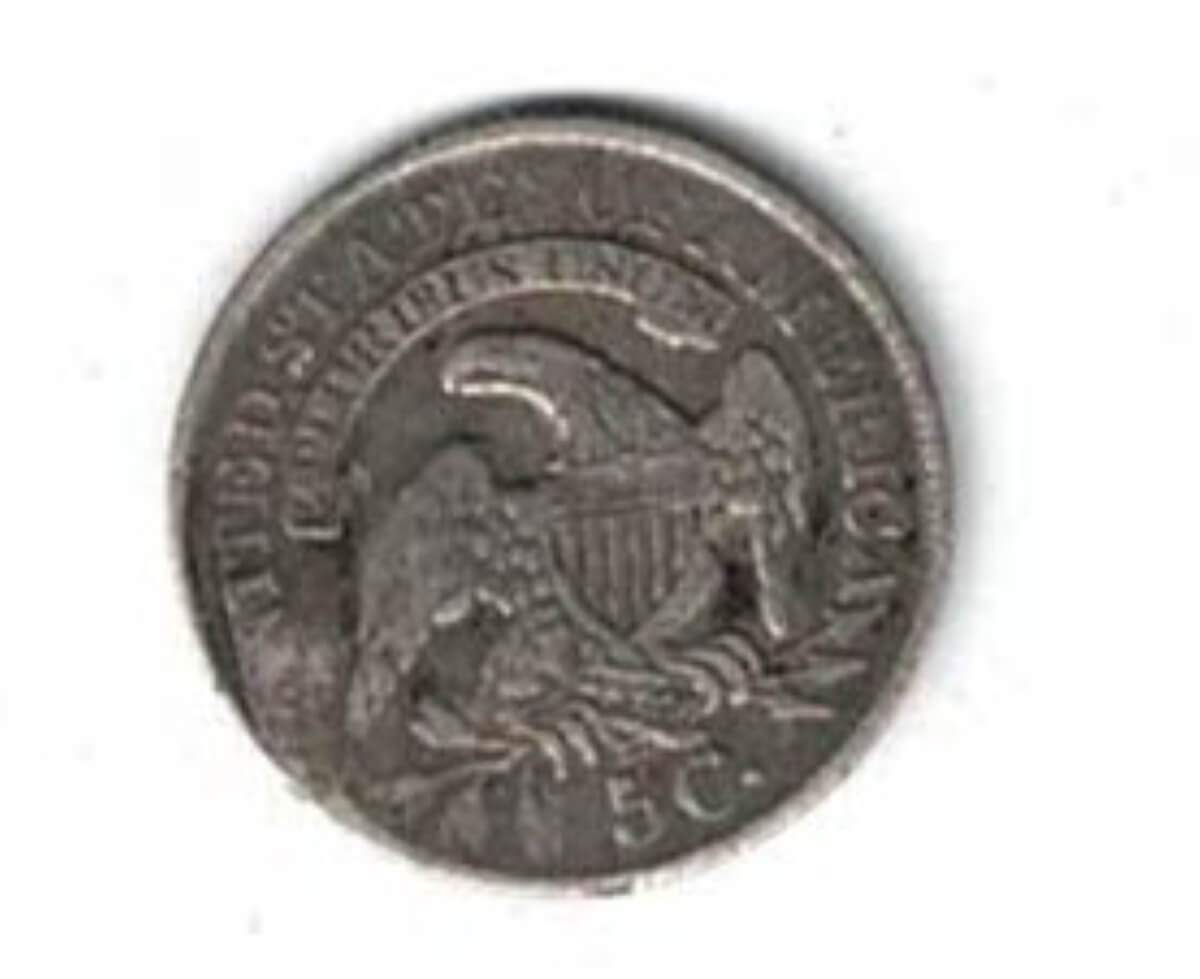 1832 USA Liberty Capped Bust Silver Half Dime Coin - Image 2